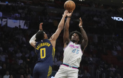Mitchell hits big 3, Herro scores 29 and Heat dig deep to top Pacers 125-120